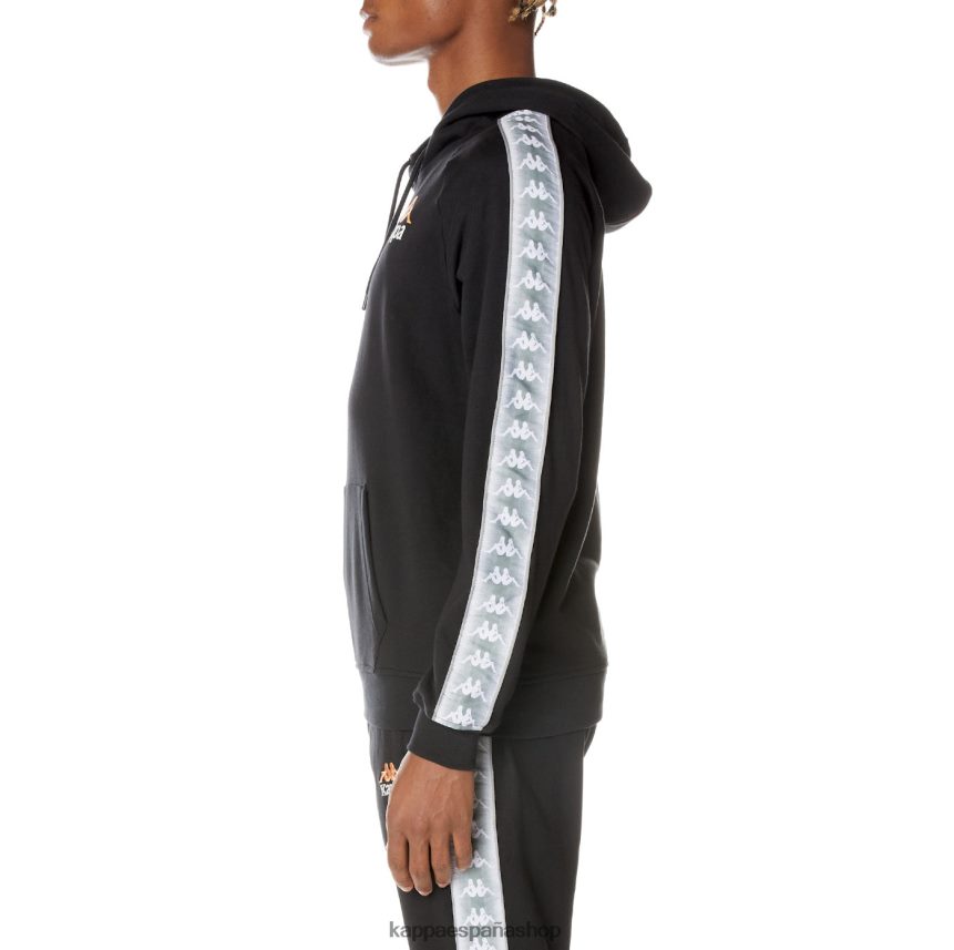 Kappa hombres sudadera con capucha 222 banda solgo negro azabache 4P8JZR55