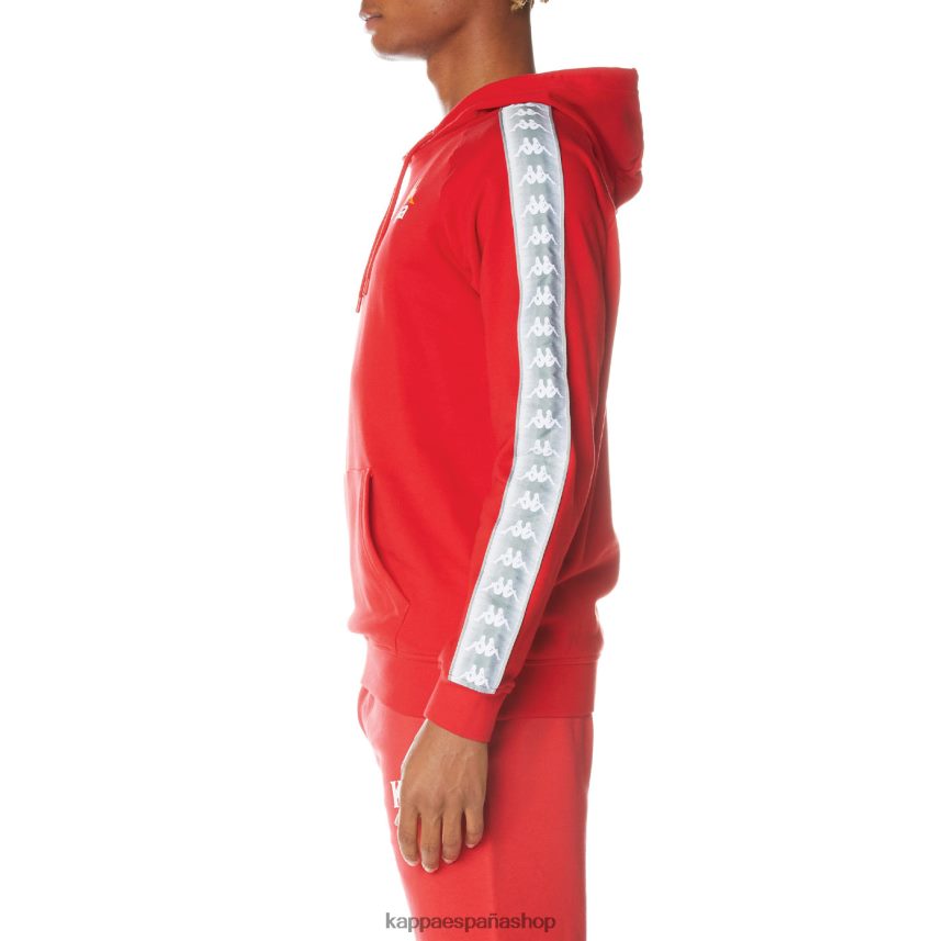 Kappa hombres sudadera con capucha 222 banda solgo rojo 4P8JZR40