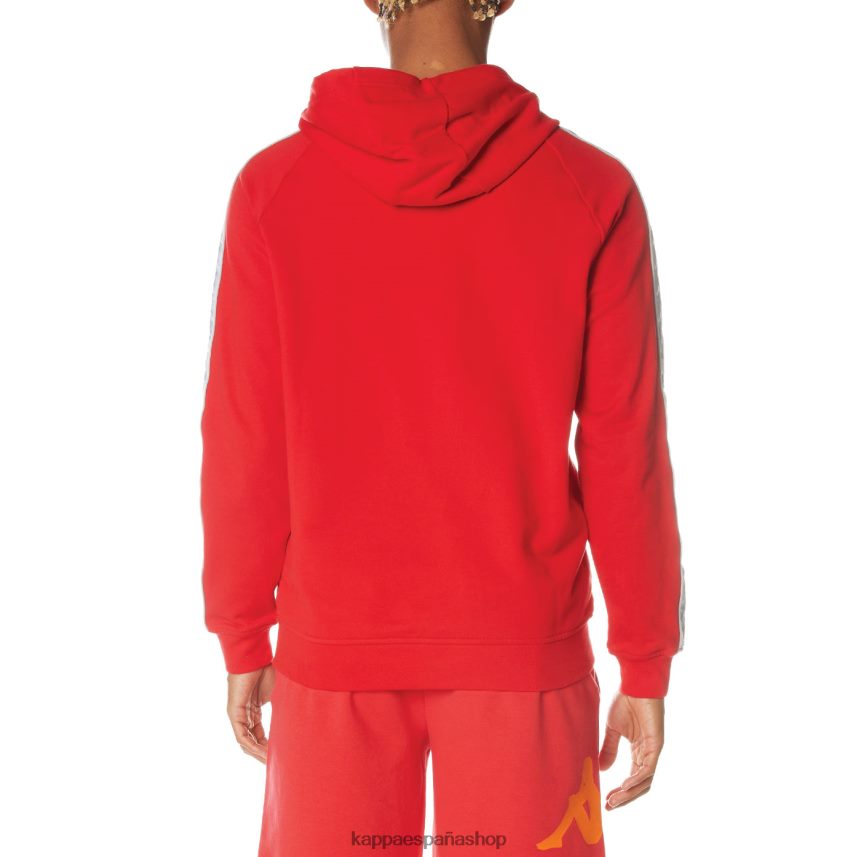 Kappa hombres sudadera con capucha 222 banda solgo rojo 4P8JZR40