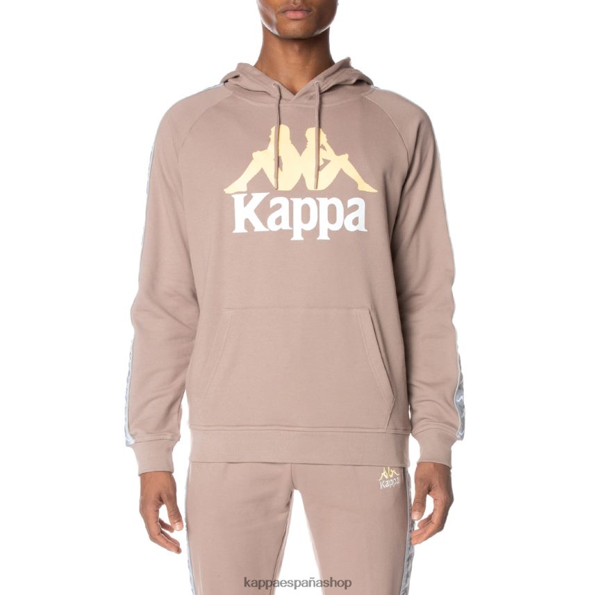 Kappa hombres sudadera con capucha 222 banda soltium beige 4P8JZR42