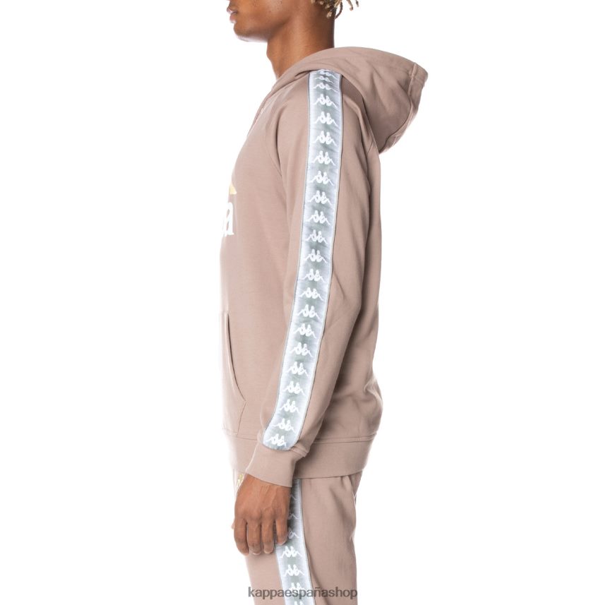 Kappa hombres sudadera con capucha 222 banda soltium beige 4P8JZR42