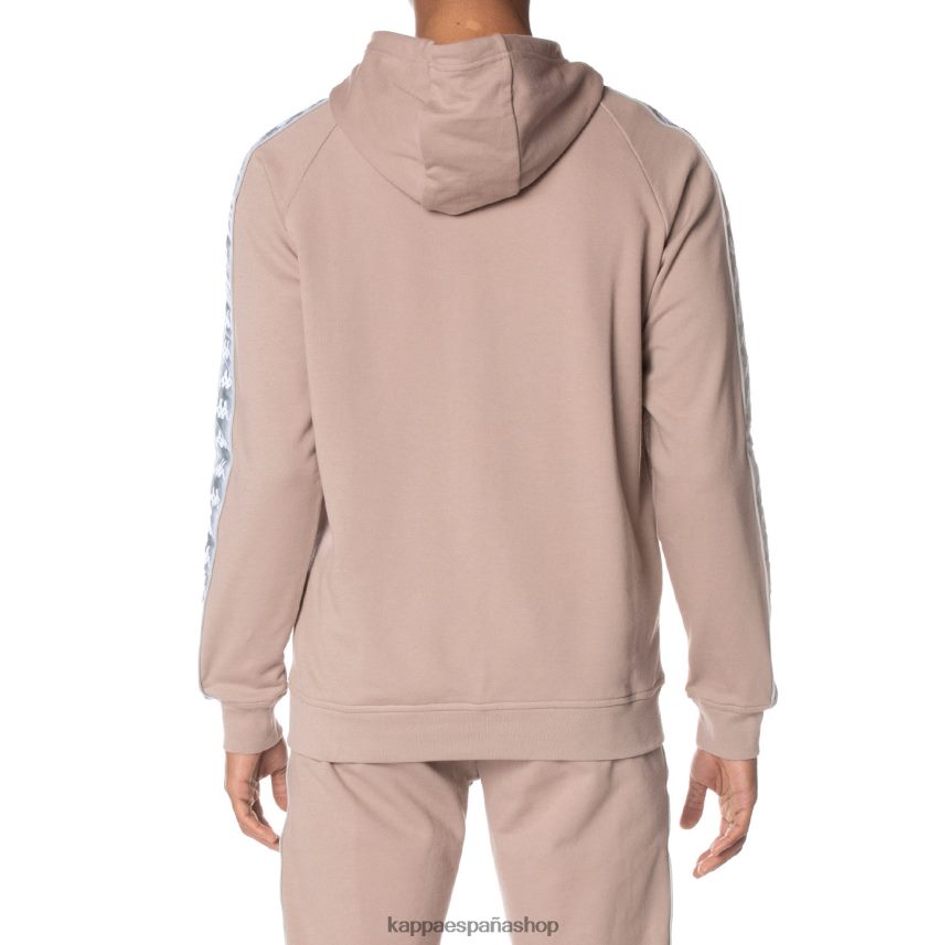 Kappa hombres sudadera con capucha 222 banda soltium beige 4P8JZR42