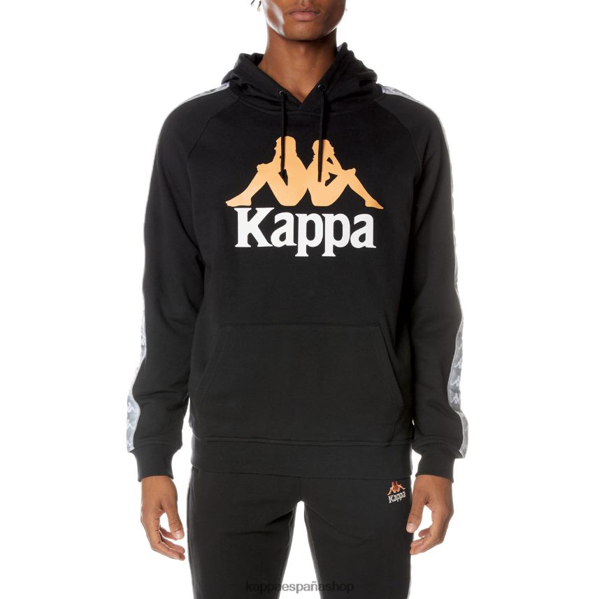 Kappa hombres sudadera con capucha 222 banda soltium negro azabache 4P8JZR41