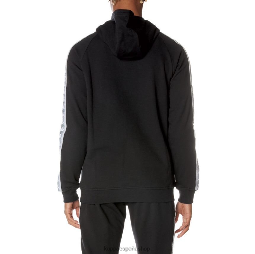 Kappa hombres sudadera con capucha 222 banda soltium negro azabache 4P8JZR41