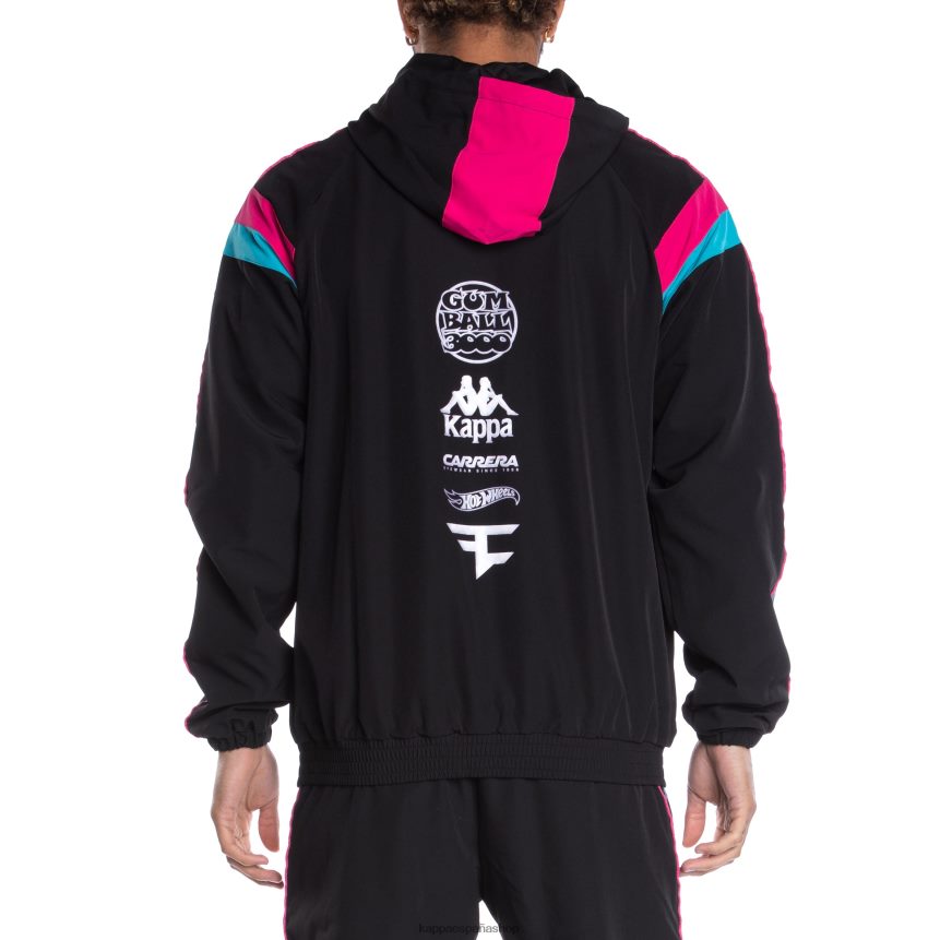 Kappa hombres sudadera con capucha de 222 banda gumball glas tour negro 4P8JZR56