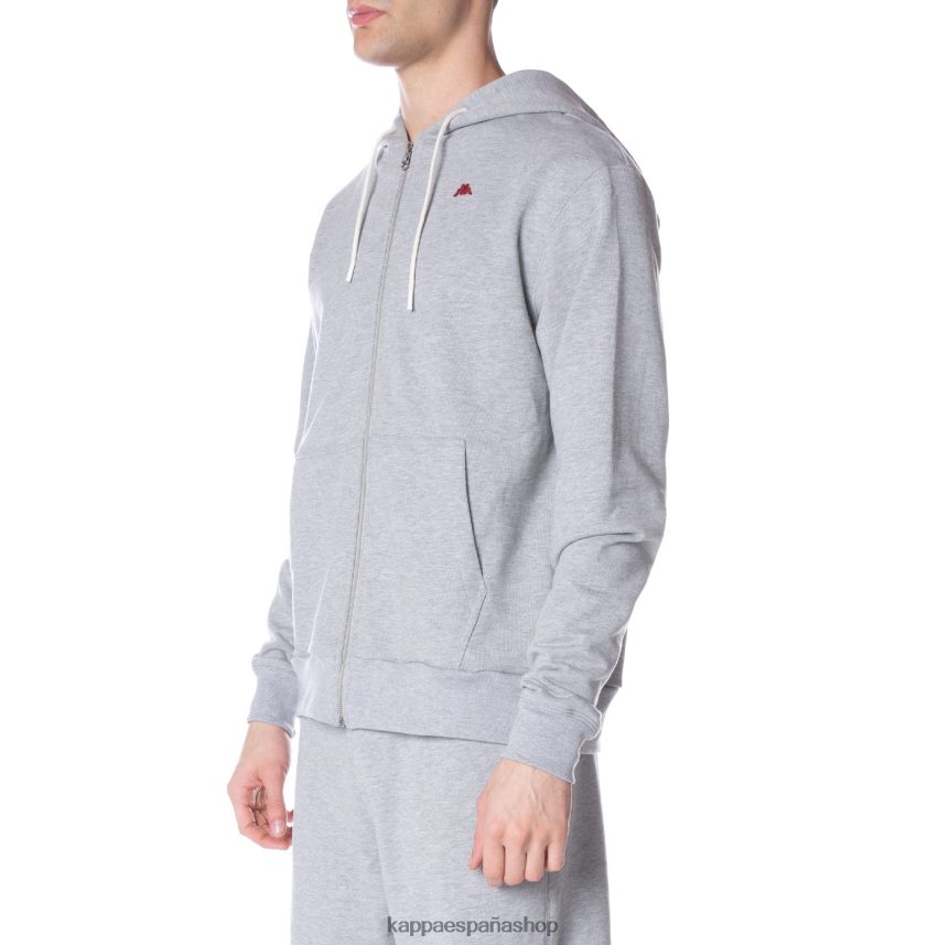 Kappa hombres sudadera robe giovani portos gris claro 4P8JZR52