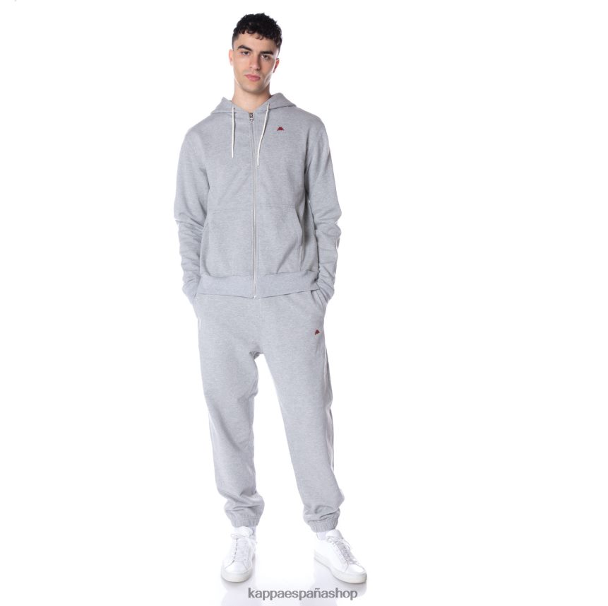 Kappa hombres sudadera robe giovani portos gris claro 4P8JZR52