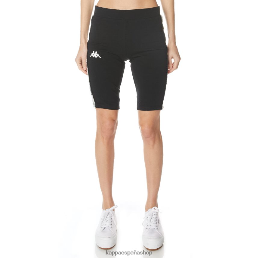 Kappa mujer shorts ciclistas 222 banda mia azabache negro 4P8JZR391