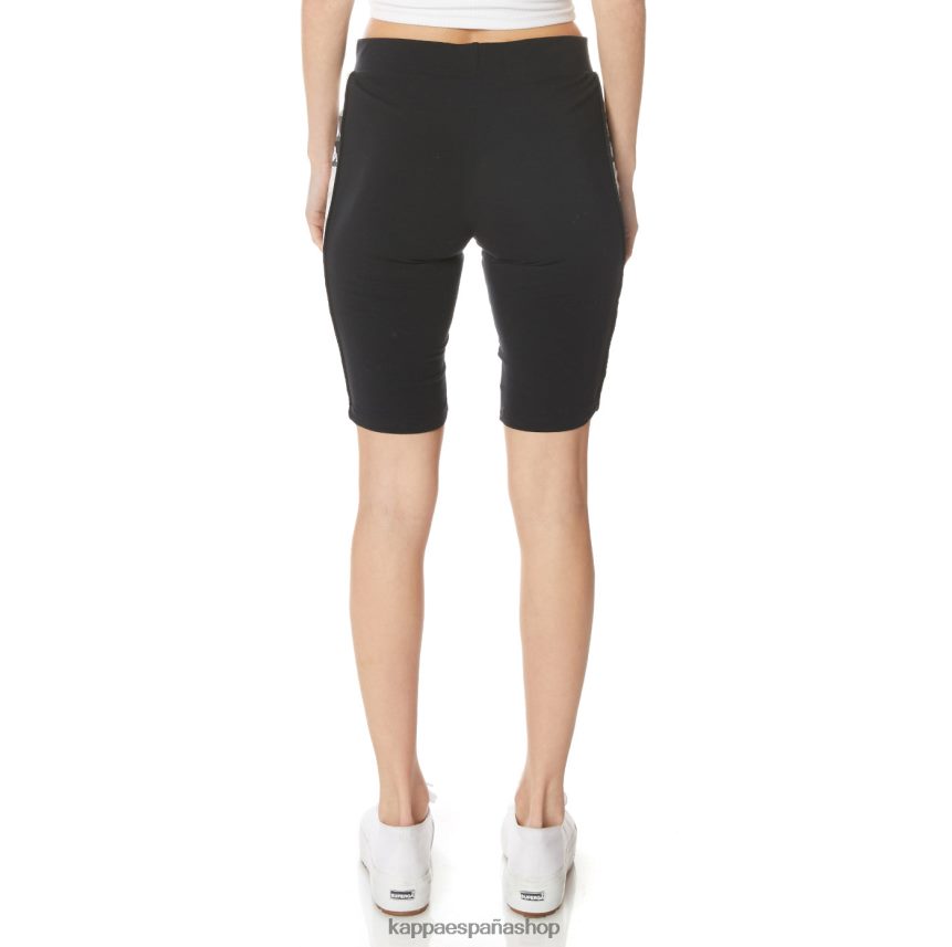 Kappa mujer shorts ciclistas 222 banda mia azabache negro 4P8JZR391