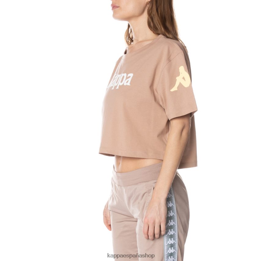 Kappa mujer camiseta autentica de leche beige 4P8JZR383