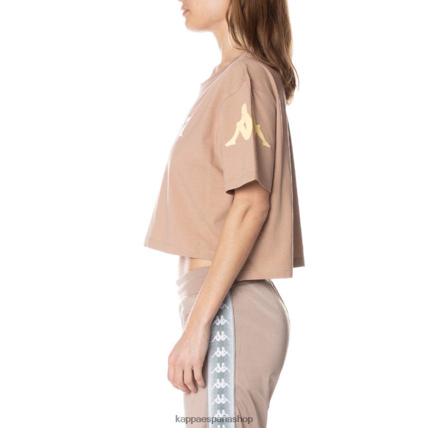Kappa mujer camiseta autentica de leche beige 4P8JZR383