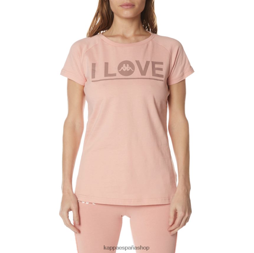 Kappa mujer camiseta autentica gornicza rosa 4P8JZR379