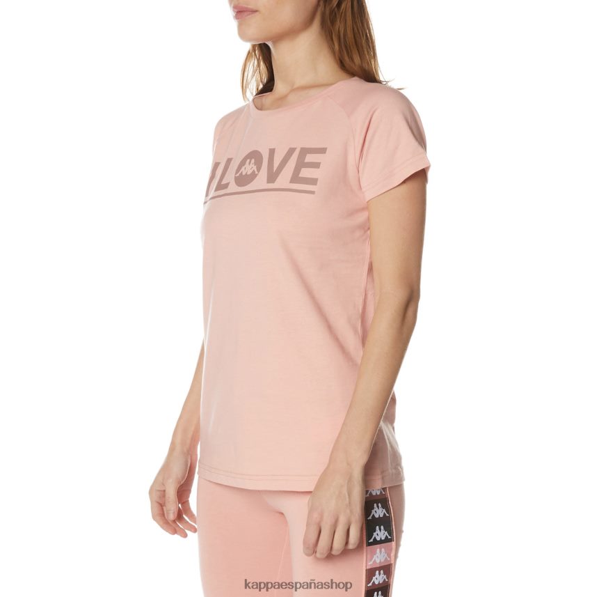 Kappa mujer camiseta autentica gornicza rosa 4P8JZR379