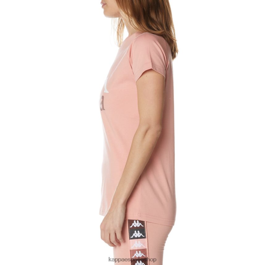 Kappa mujer camiseta westessi auténtica rosa 4P8JZR377