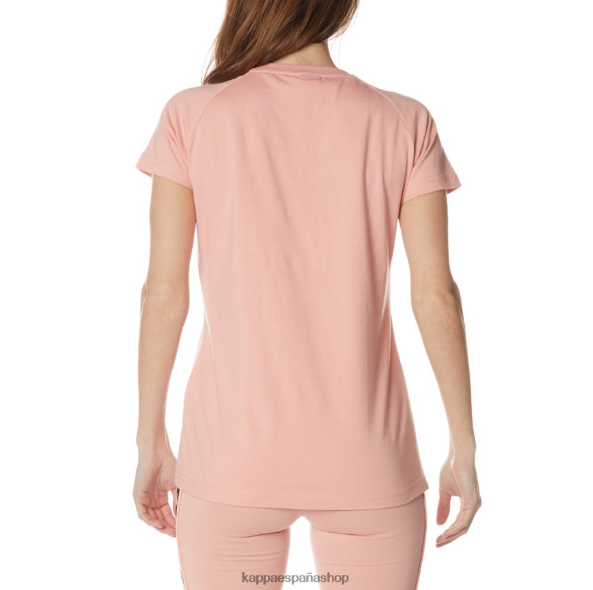 Kappa mujer camiseta westessi auténtica rosa 4P8JZR377