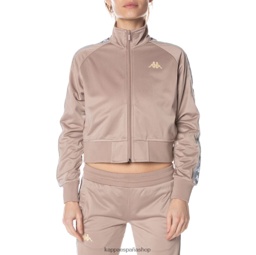 Kappa mujer chaqueta deportiva casper 222 banda beige 4P8JZR366