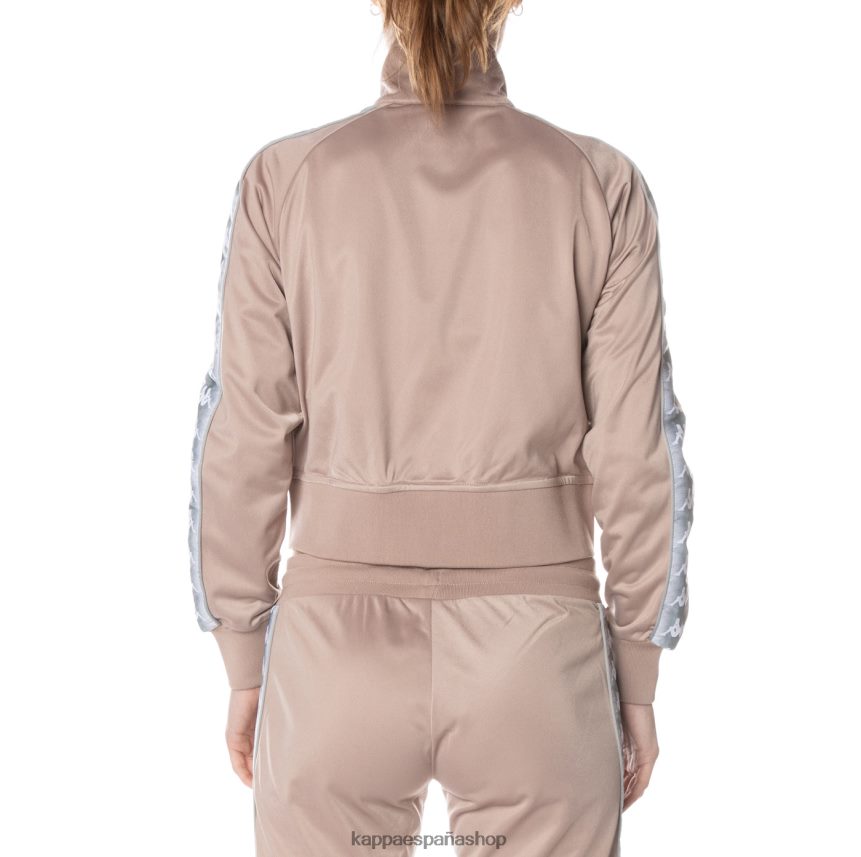 Kappa mujer chaqueta deportiva casper 222 banda beige 4P8JZR366