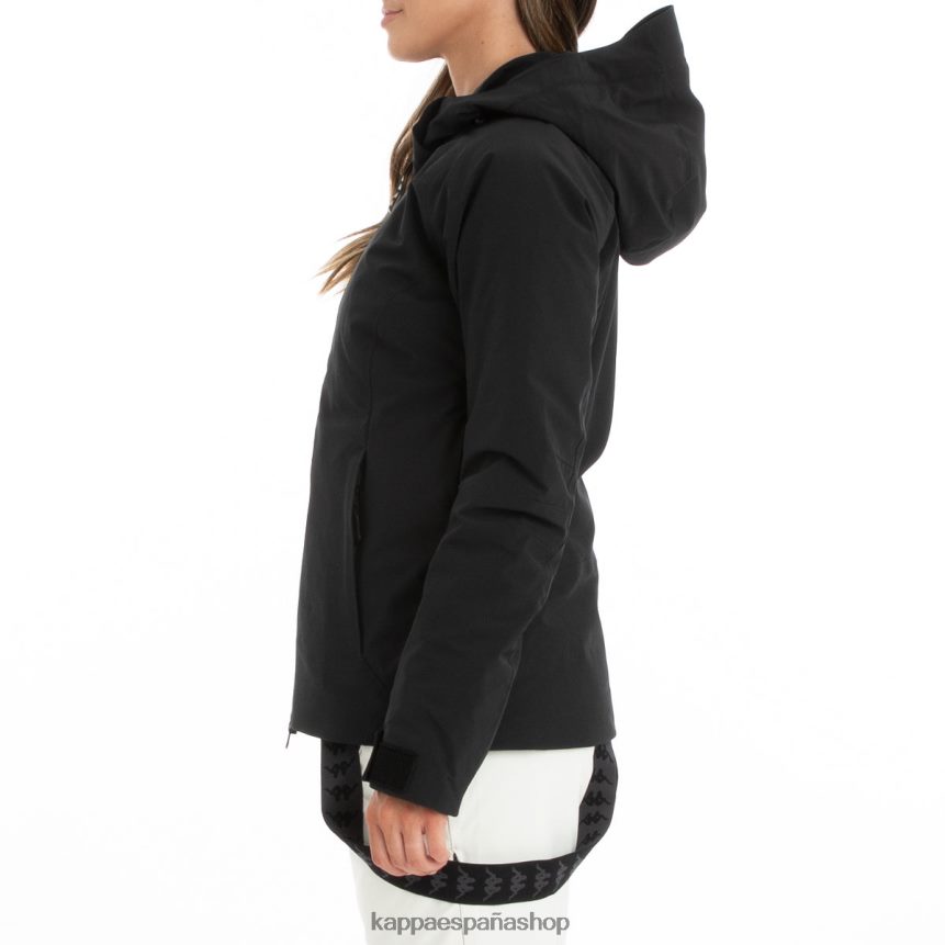 Kappa mujer chaqueta de esquí 6cento 610 negro 4P8JZR372
