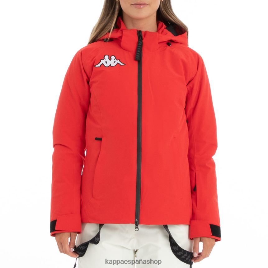 Kappa mujer chaqueta de esquí 6cento 610 rojo 4P8JZR375