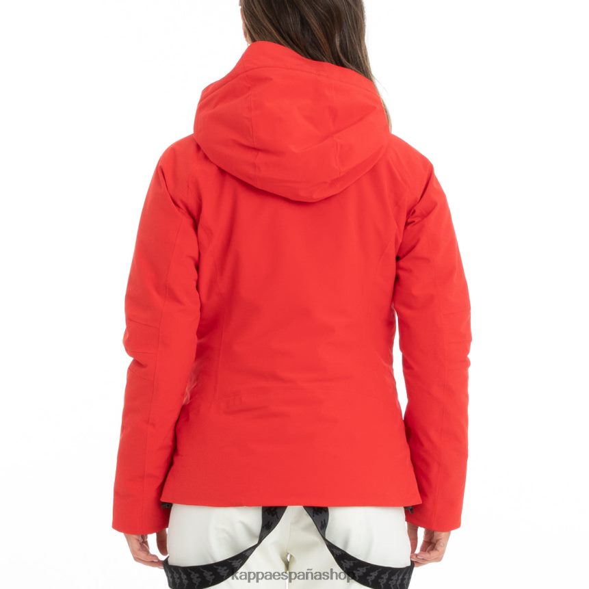 Kappa mujer chaqueta de esquí 6cento 610 rojo 4P8JZR375