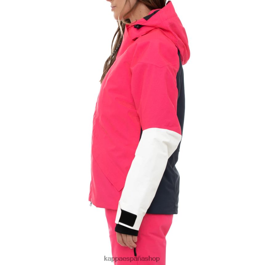 Kappa mujer chaqueta de esquí 6cento 612p azul rosado 4P8JZR373