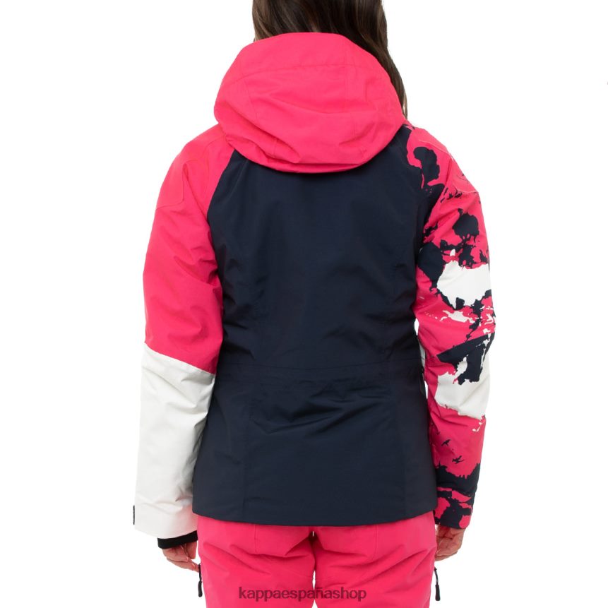 Kappa mujer chaqueta de esquí 6cento 612p azul rosado 4P8JZR373