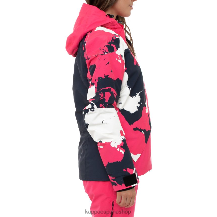 Kappa mujer chaqueta de esquí 6cento 612p azul rosado 4P8JZR373