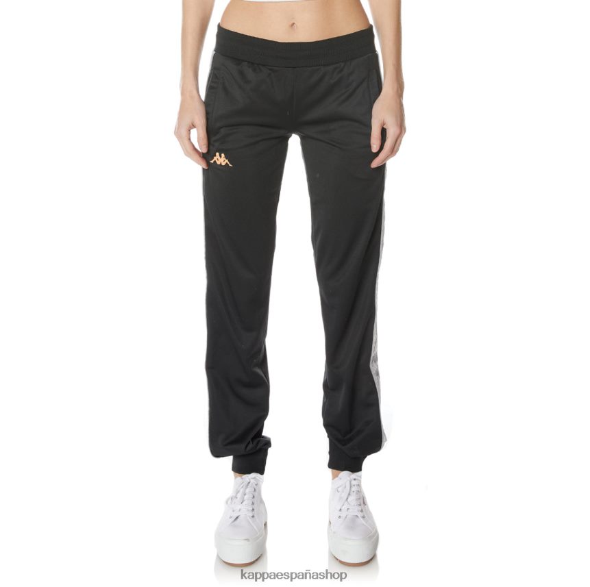 Kappa mujer pantalones deportivos 222 banda gastoria negro azabache 4P8JZR368
