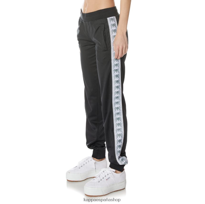 Kappa mujer pantalones deportivos 222 banda gastoria negro azabache 4P8JZR368