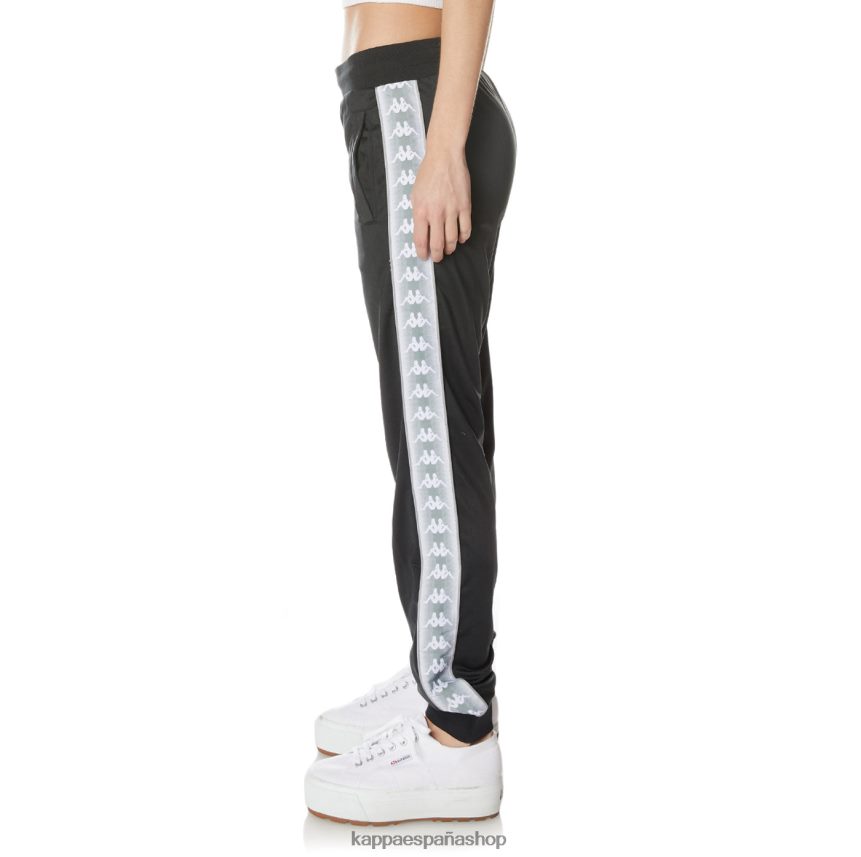 Kappa mujer pantalones deportivos 222 banda gastoria negro azabache 4P8JZR368
