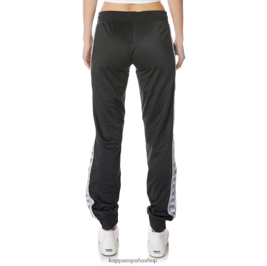 Kappa mujer pantalones deportivos 222 banda gastoria negro azabache 4P8JZR368