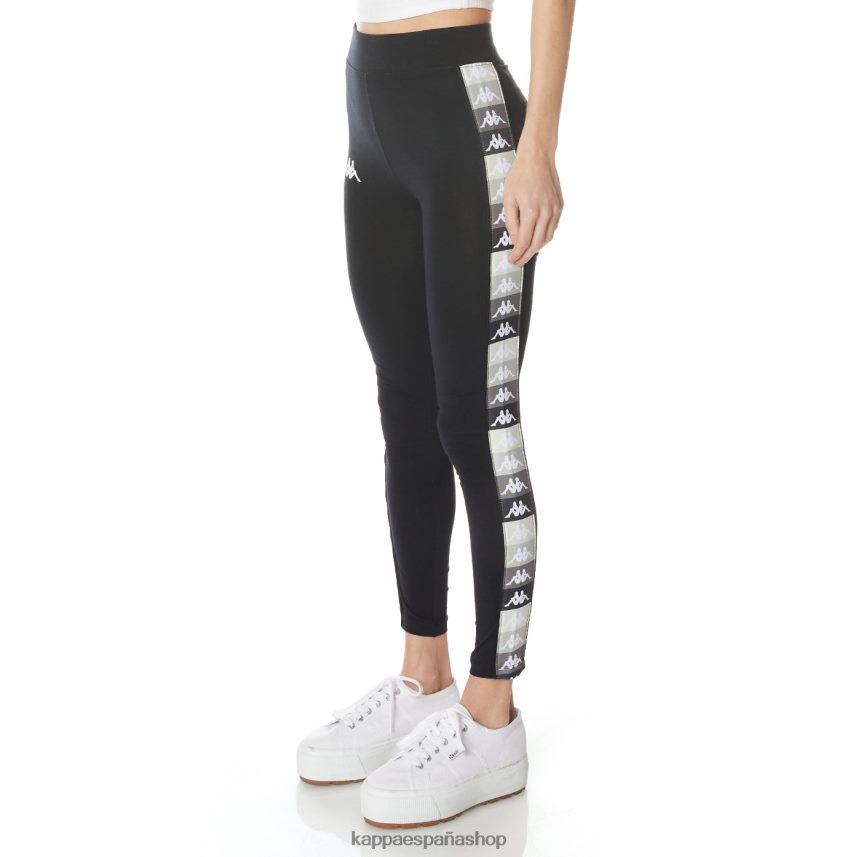 Kappa mujer leggins 222 banda leo azabache negro 4P8JZR392