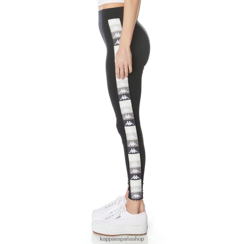 Kappa mujer leggins 222 banda leo azabache negro 4P8JZR392