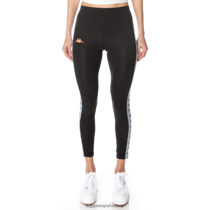 Kappa mujer leggins banda garpie 222 negro azabache 4P8JZR394