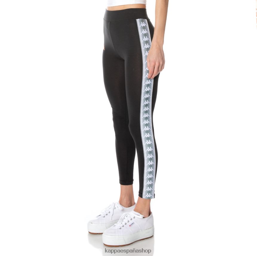 Kappa mujer leggins banda garpie 222 negro azabache 4P8JZR394