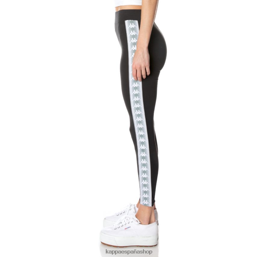 Kappa mujer leggins banda garpie 222 negro azabache 4P8JZR394