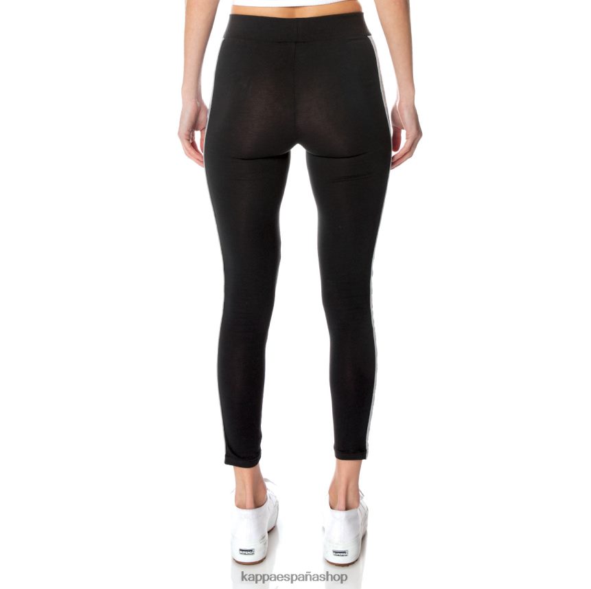 Kappa mujer leggins banda garpie 222 negro azabache 4P8JZR394