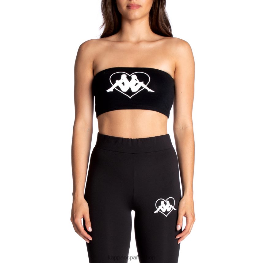 Kappa mujer auténtico bandeau koszalin azabache negro 4P8JZR386