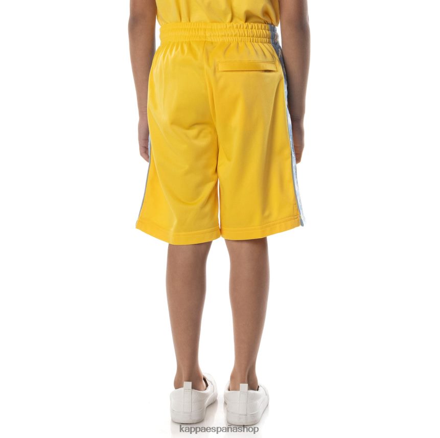 Kappa niños pantalones cortos 222 banda Treadwellz para niños amarillo azul claro 4P8JZR805