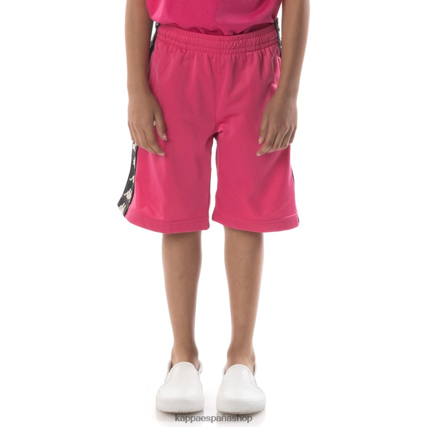 Kappa niños pantalones cortos 222 banda Treadwellz para niños rosa negro 4P8JZR807
