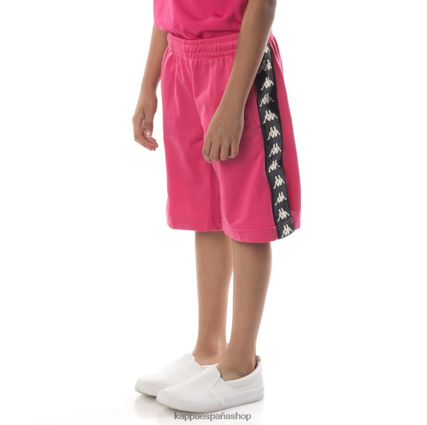 Kappa niños pantalones cortos 222 banda Treadwellz para niños rosa negro 4P8JZR807