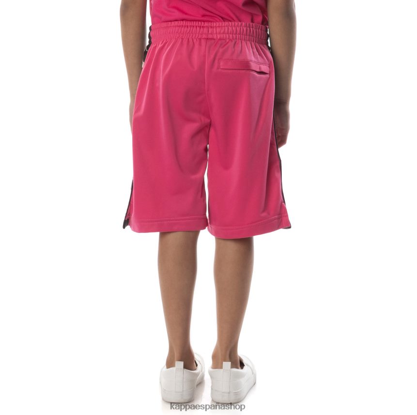 Kappa niños pantalones cortos 222 banda Treadwellz para niños rosa negro 4P8JZR807