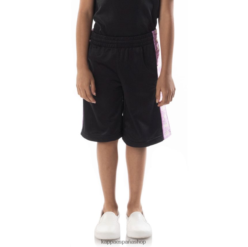 Kappa niños pantalones cortos 222 banda Treadwellz para niños violeta humo negro 4P8JZR808