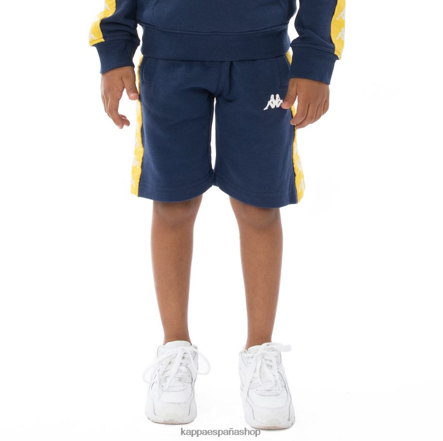 Kappa niños pantalones cortos 222 banda marvz para niños amarillo azul blanco 4P8JZR815