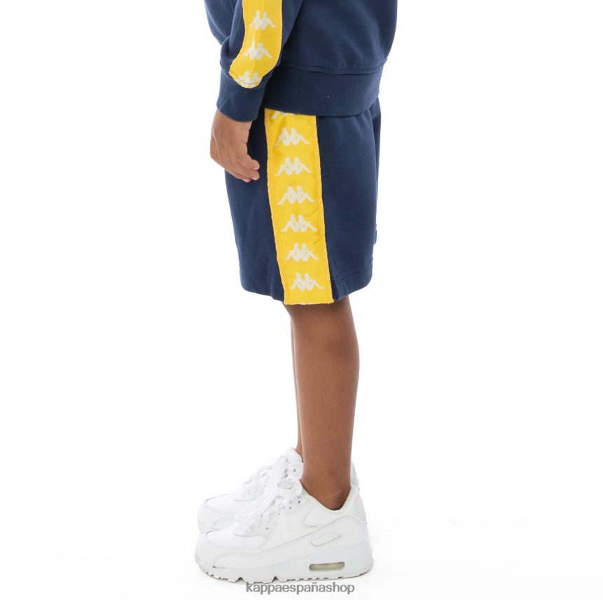 Kappa niños pantalones cortos 222 banda marvz para niños amarillo azul blanco 4P8JZR815