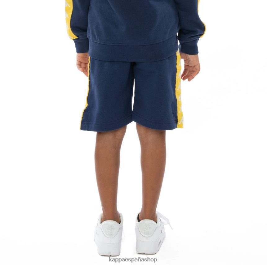Kappa niños pantalones cortos 222 banda marvz para niños amarillo azul blanco 4P8JZR815