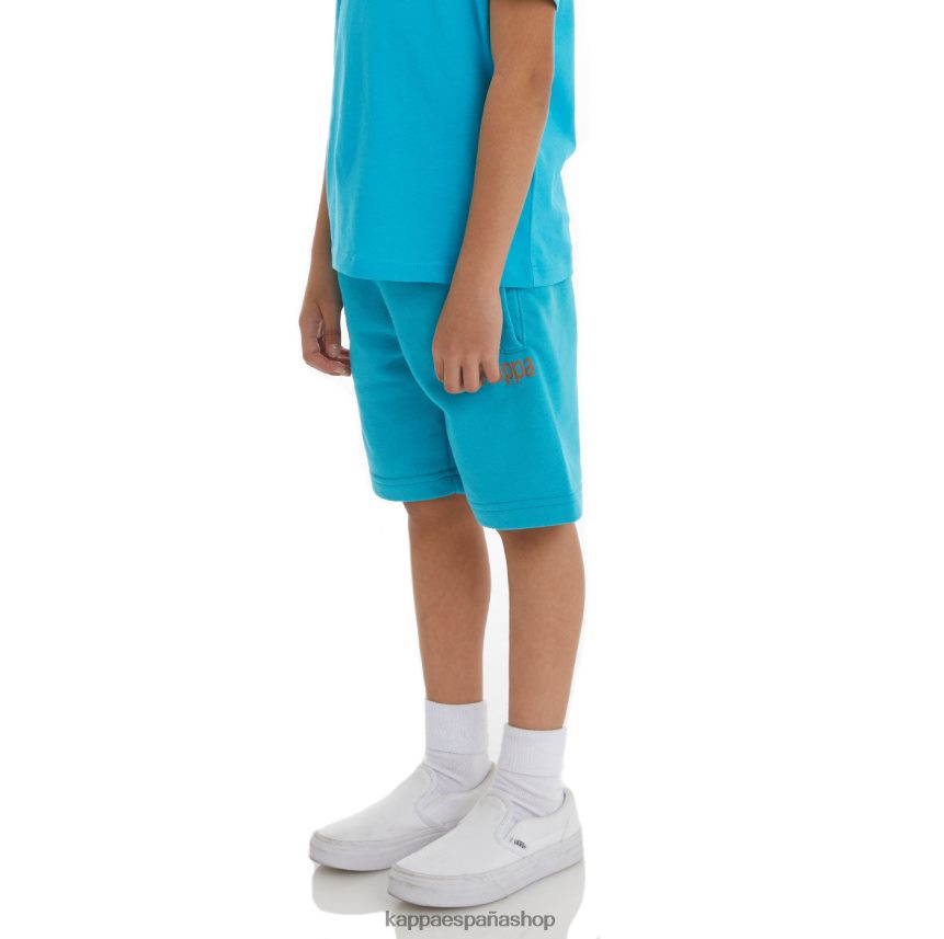 Kappa niños pantalones cortos de sangone auténticos para niños aguamarina oscura 4P8JZR809