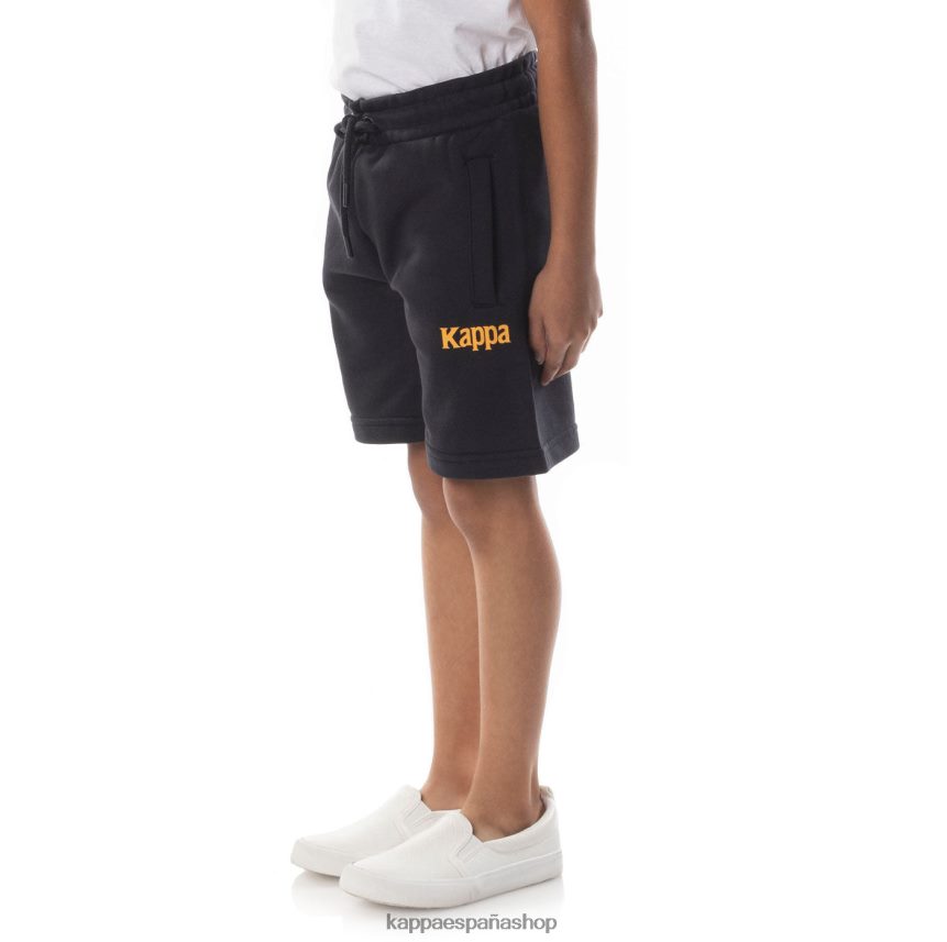 Kappa niños pantalones cortos de sangone auténticos para niños humo negro 4P8JZR811