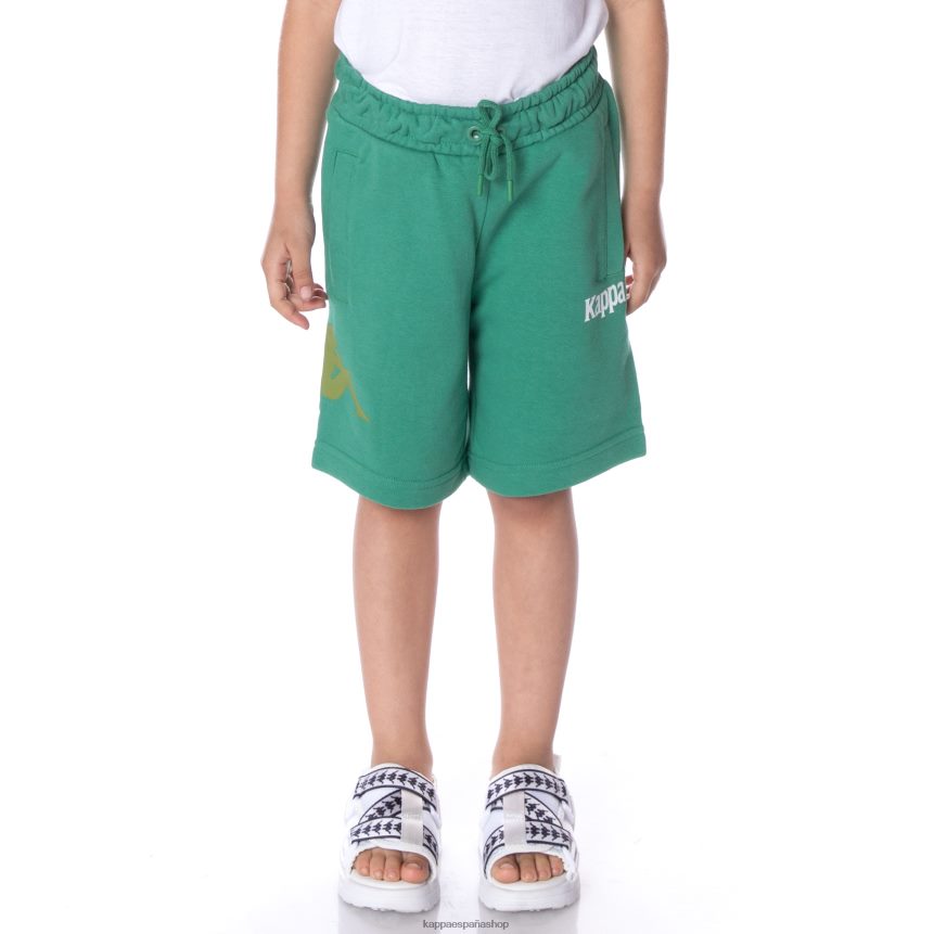 Kappa niños pantalones cortos de sangone auténticos para niños verde 4P8JZR786