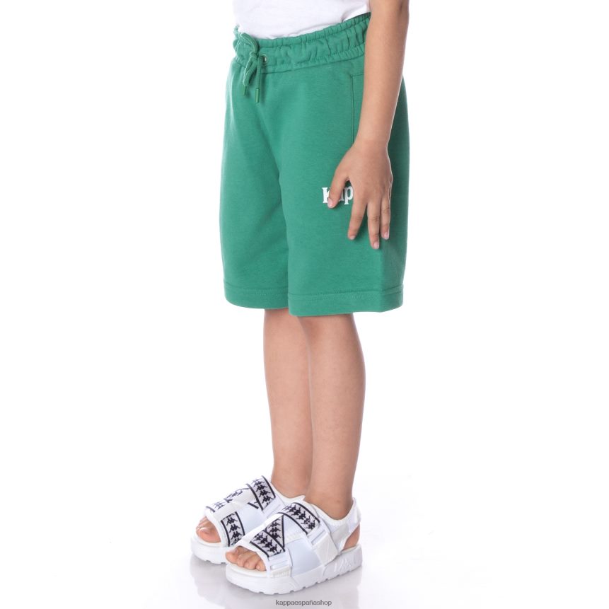 Kappa niños pantalones cortos de sangone auténticos para niños verde 4P8JZR786